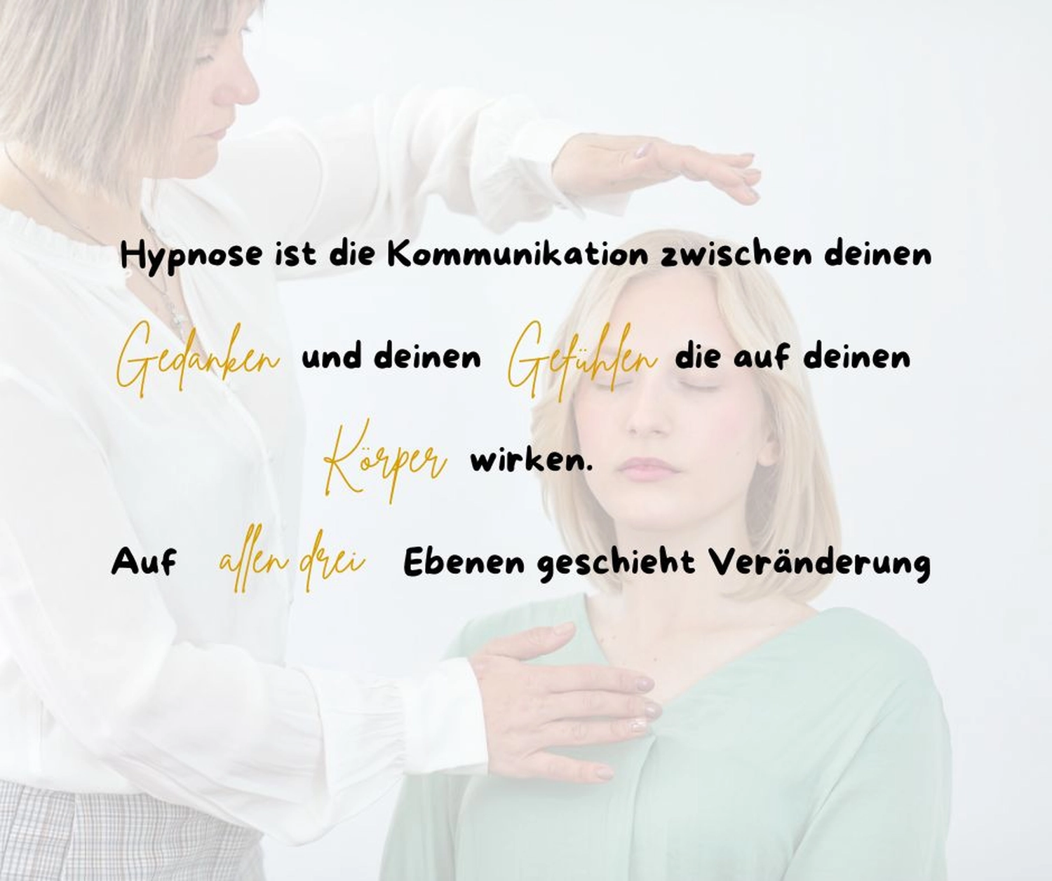 stress.coaching - Hypnose, Coaching, Seminare - Eine Therapeutin praktiziert Hypnose an Frauen.